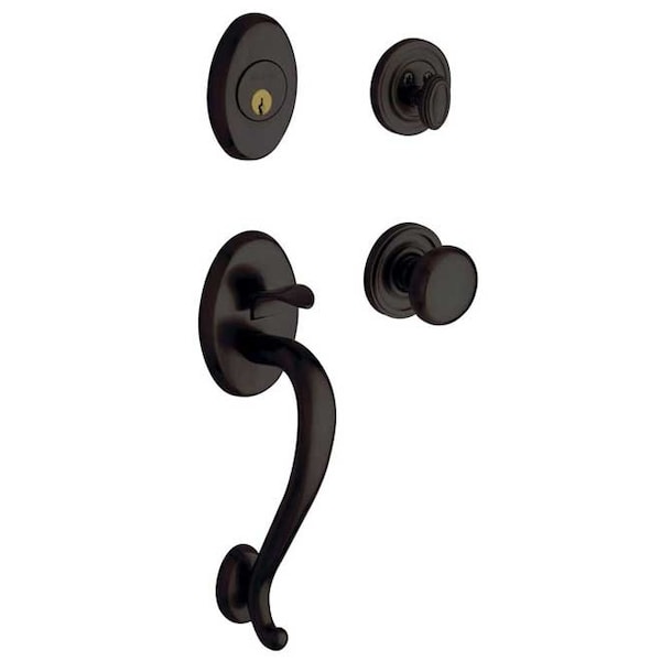 Baldwin Double Cylinder Entry Handlesets Oil Rubbed Bronze 85315.102.LDBL - main